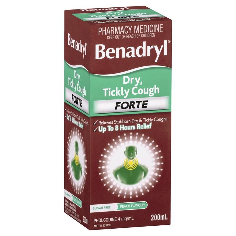 Benadryl Dry Tickly Cough Forte Adore Pharmacy