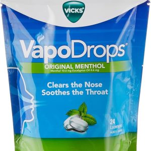 Vicks VapoDrops Original Menthol 24 Lozenges